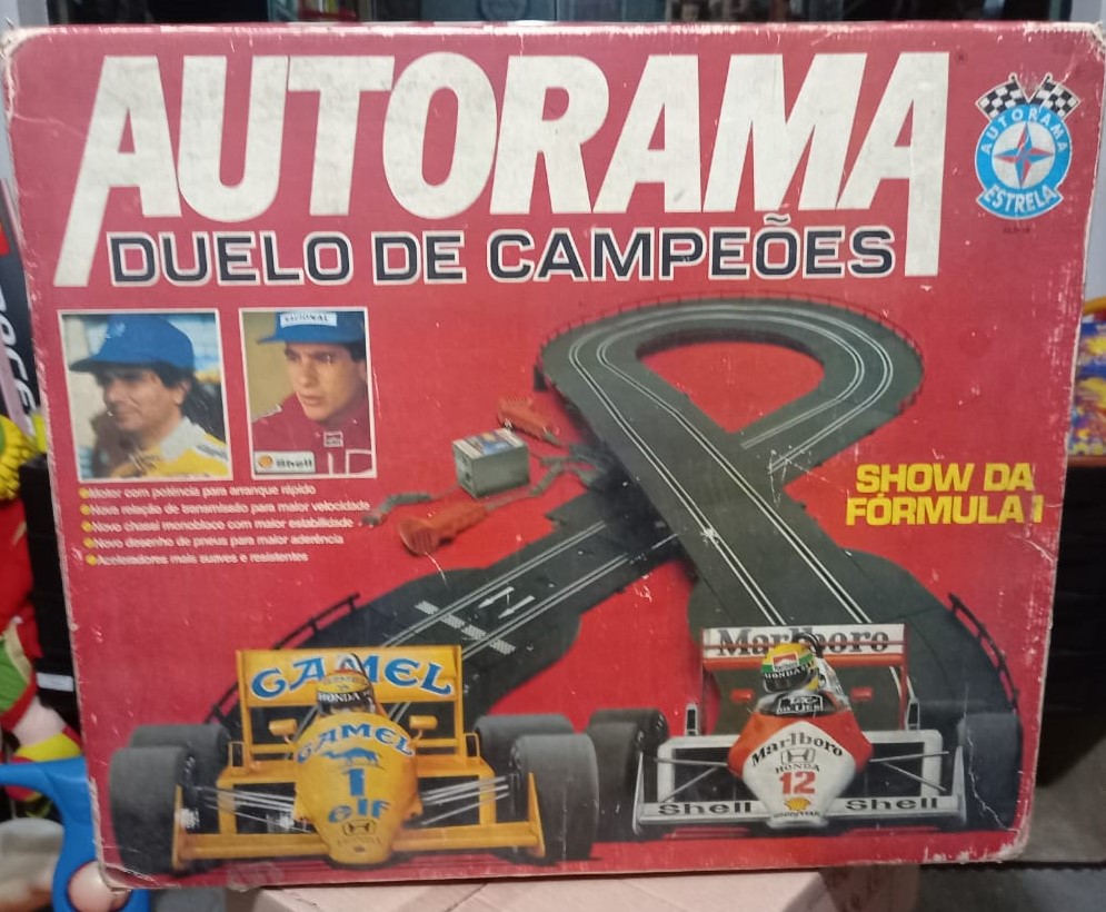 Autorama Estrela - Embalagem Vazia 1988 Senna Piquet Duelo de Campeões ...